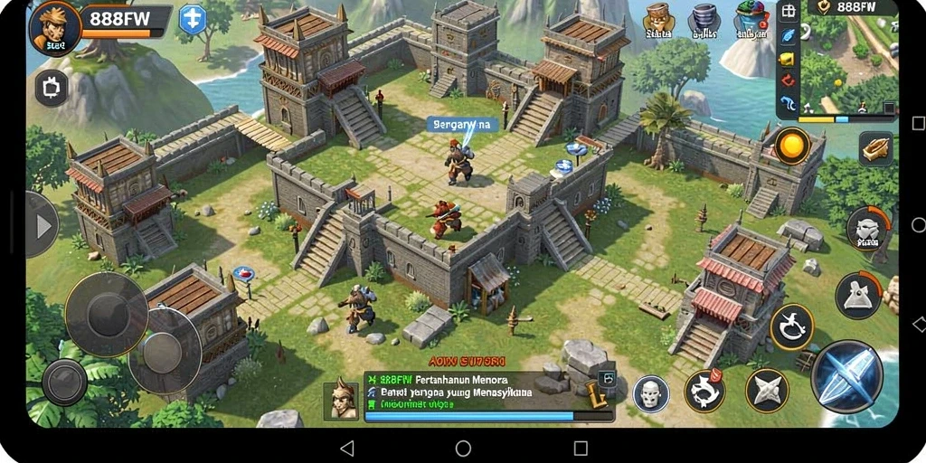 Gameplay menara pertahanan yang mendebarkan dan penuh strategi.