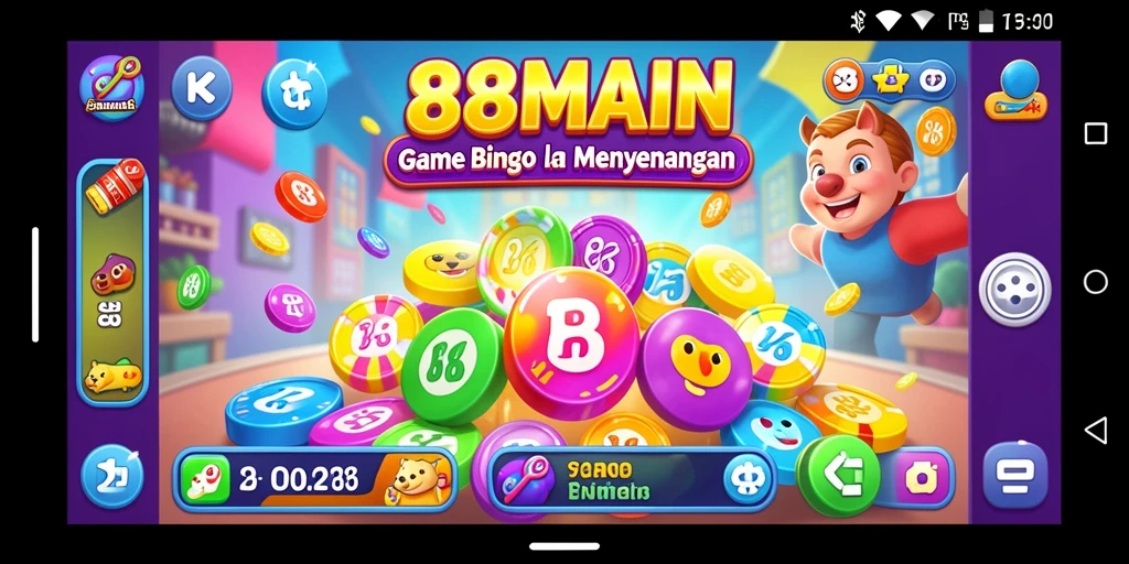 Tampilan gameplay Bingo yang mendebarkan di 88MAIN.