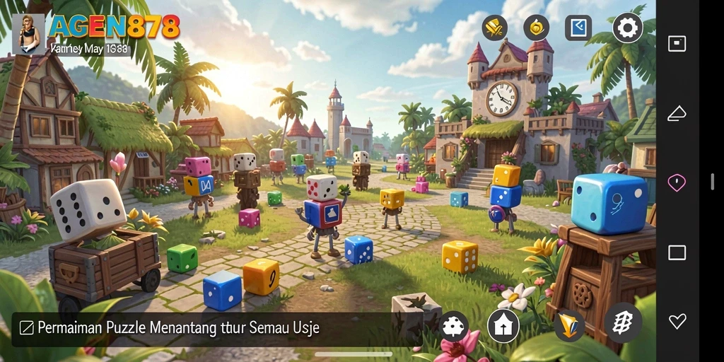 Screenshot gameplay AGEN878 menampilkan tantangan puzzle yang menarik.