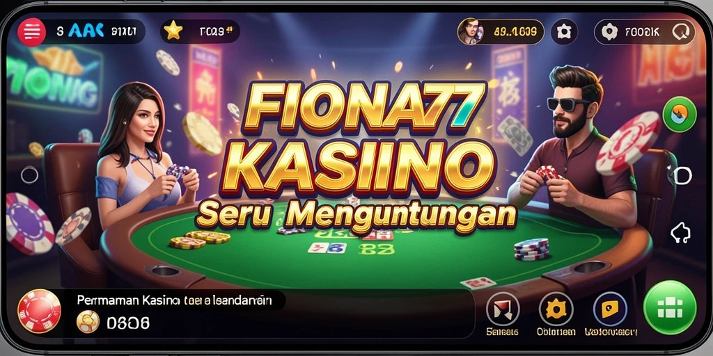 Screenshot gameplay FIONA77 menampilkan suasana Kasino yang mendebarkan.