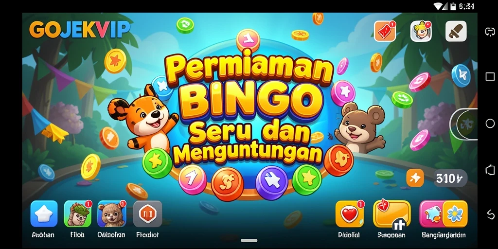 Screenshot gameplay GOJEKVIP menampilkan suasana Bingo yang seru dan interaktif.