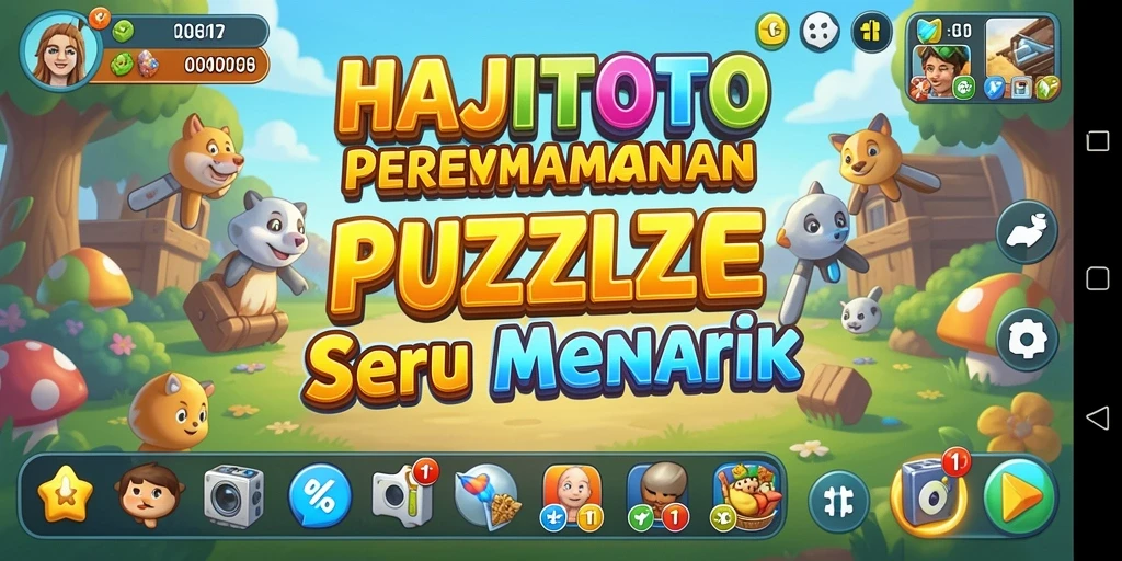 Tampilan gameplay HAJITOTO yang penuh warna dan menantang.