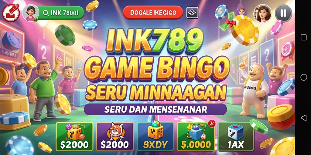 Tampilan gameplay seru dalam aplikasi Bingo INK789.