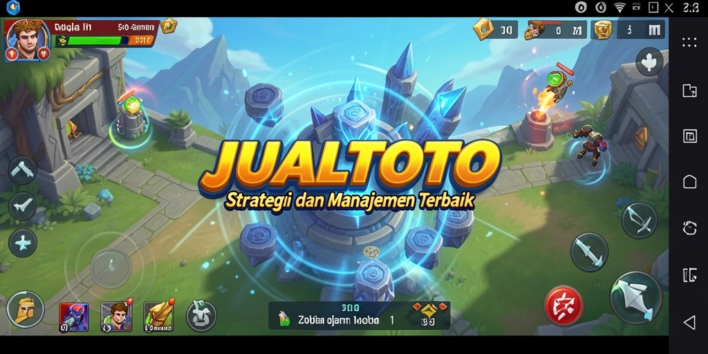 Screenshot gameplay JUALTOTO yang menampilkan strategi dan interaksi antar pemain.