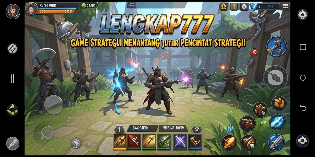 Gameplay seru dalam LENGKAP777 dengan grafik menarik.
