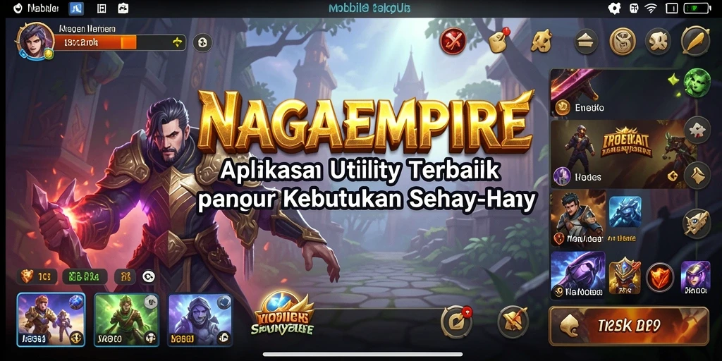 Tampilan antarmuka NAGAEMPIRE yang sederhana dan intuitif