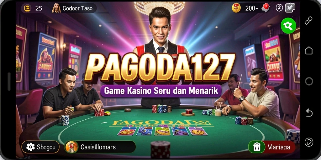 Tampilan gameplay menarik dari PAGODA127 dengan nuansa Kasino yang nyata.