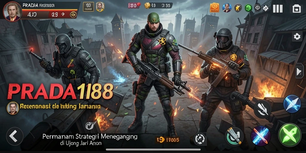 Tampilan gameplay PRADA188 dengan pertarungan strategis yang mendebarkan.