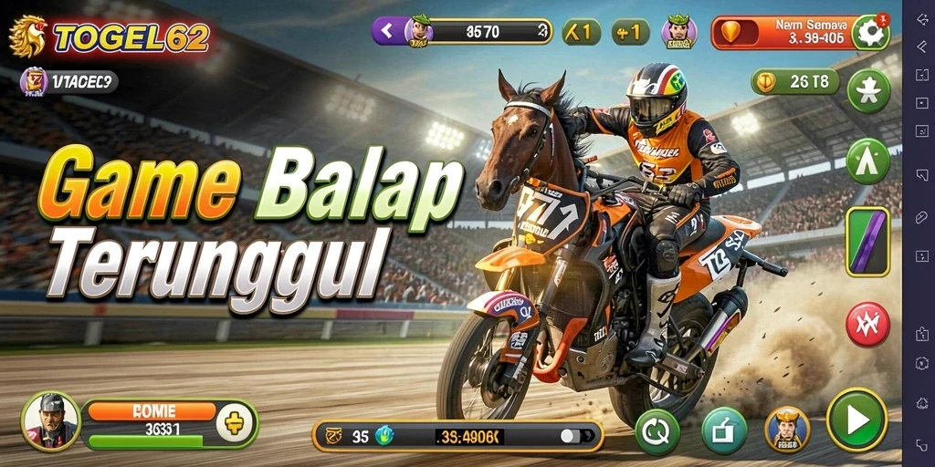 Gameplay balap seru dengan berbagai kendaraan pilihan.