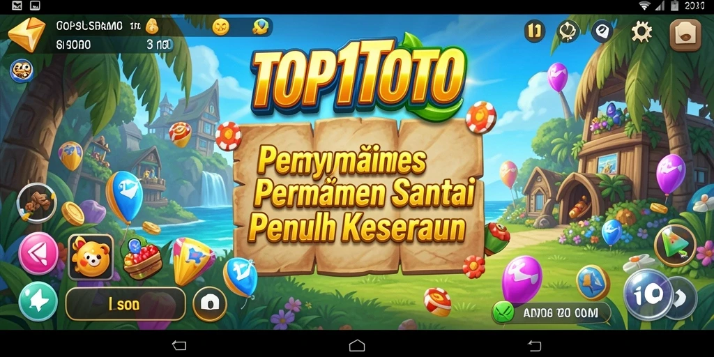 Tangkapan layar menunjukkan gameplay menarik TOP1TOTO.