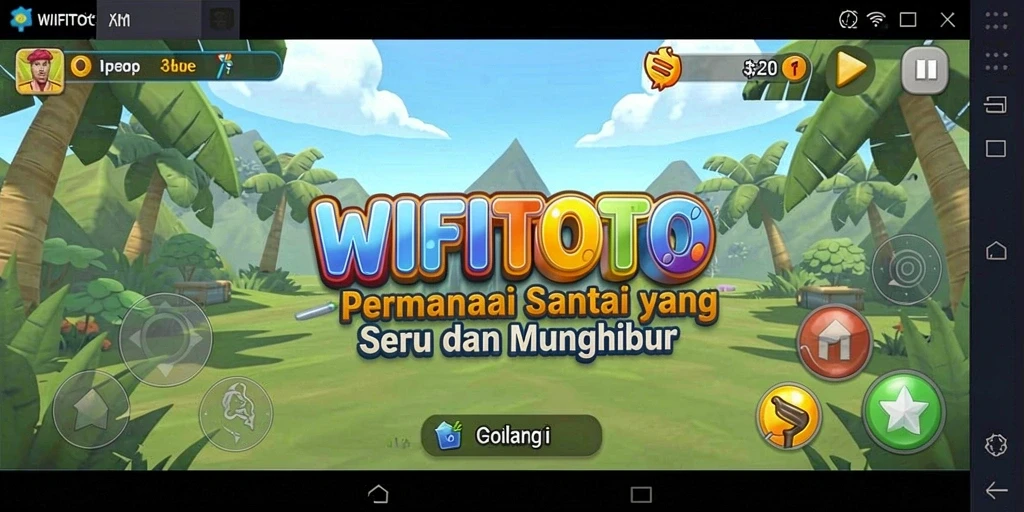 Screenshot WIFITOTO menunjukkan gameplay yang menarik dan penuh warna.
